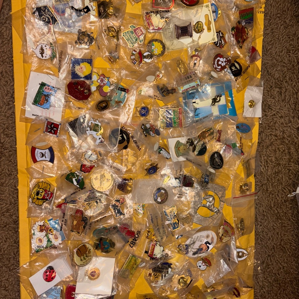 120 Assorted Collectible lapel Pins